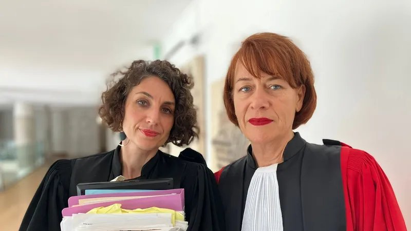 Christine de Curraize et Thérèse Brunisso, avocates générales lors du procès de Frédéric Péchier à Besançon.
