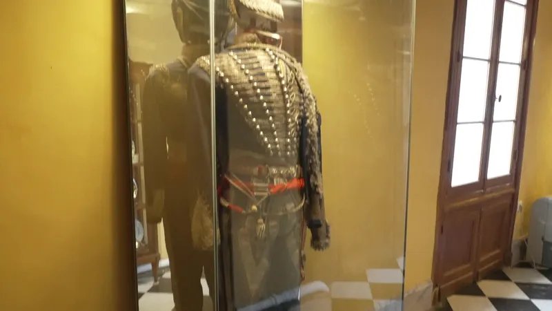 L'uniforme du roi Jérôme, petit frère de Napoléon Bonaparte, ancêtre de Baudouin de Witt.