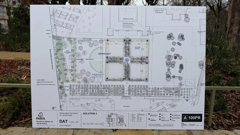 La structure du jardin est restée la même depuis le 17ème siècle.